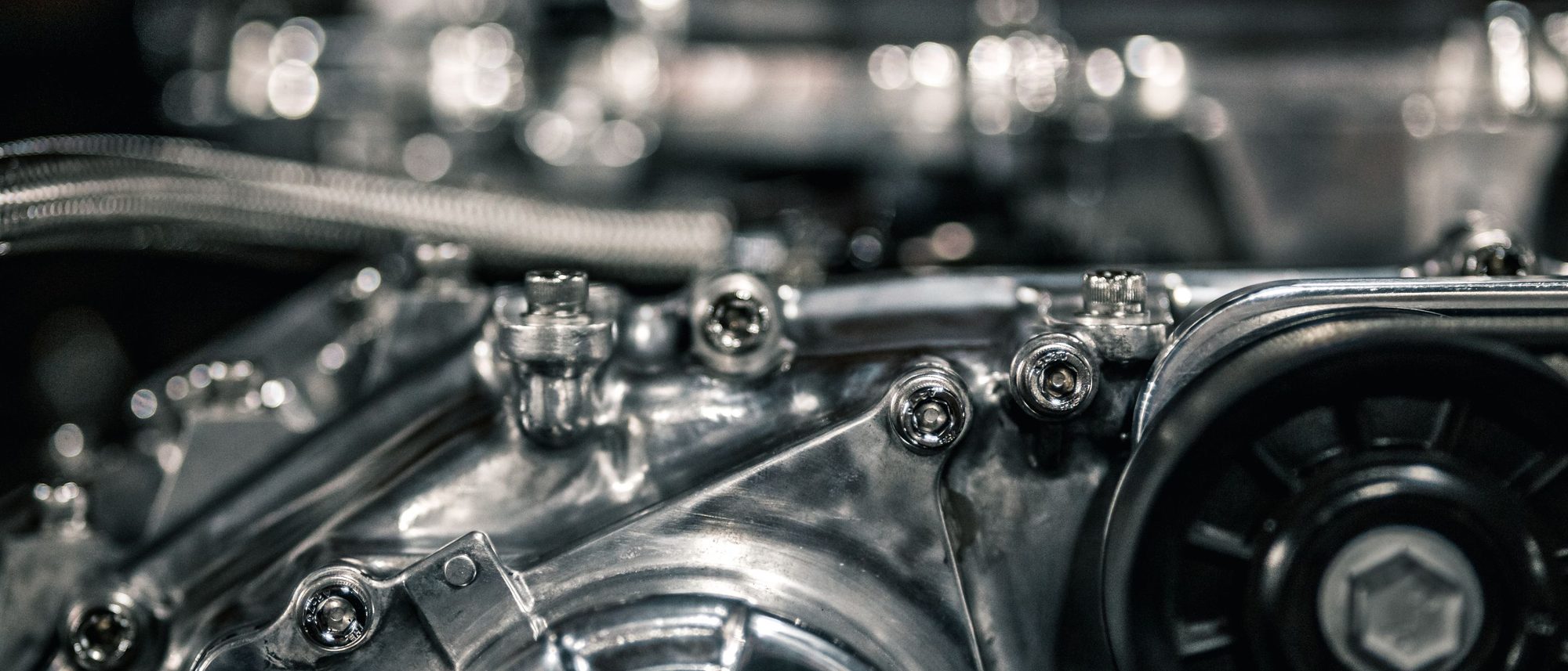 Detalle de motor de automóvil